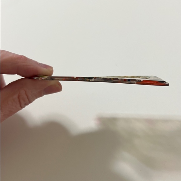 🥳🎉 3.5" Coach Poppy XL Multicolor Confetti Lucite Hangtag Bag Fob Charm Keychain - Picture 11 of 12